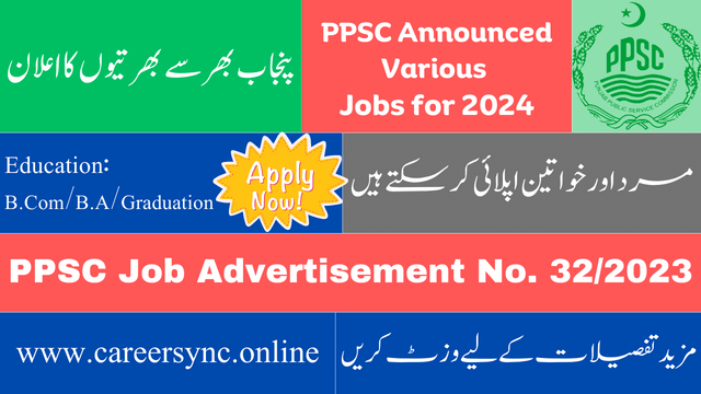 PPSC Announced Various Jobs for 2024 Now Apply Online