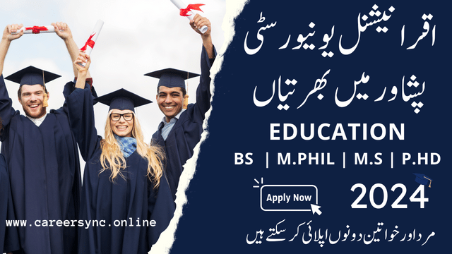 Iqra National University Peshawar Teaching Jobs in 2024 Apply Online Now