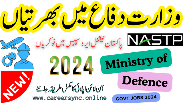 NASTP Jobs 2024 Ministry of Defence Online Apply for NASTP