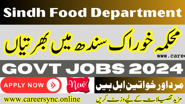 Sindh Food Department Latest Jobs in Karachi 2024 Apply Online Now