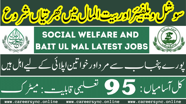 Social Welfare and Bait ul Mal Latest Jobs in 2024 Apply Online Today