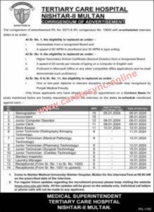 Tertiary Care Hospital Management Jobs 2024 Apply Now