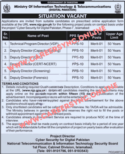 Ministry of Information Technology MOITT Latest Jobs in 2024 Apply Online Today